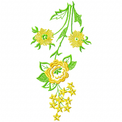 Flowers And Tree Embroidery Design 11 Flowers And Tree Embroidery Design 11